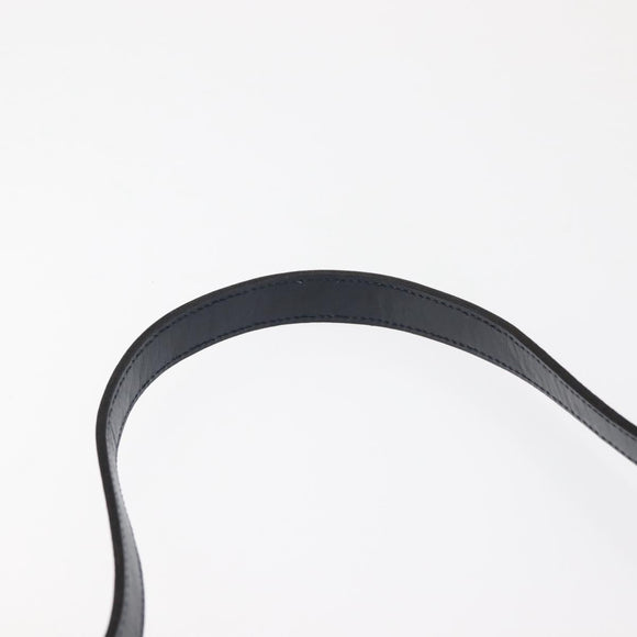 Christian Dior Trotter Canvas Shoulder Bag Navy Gold Auth 146109