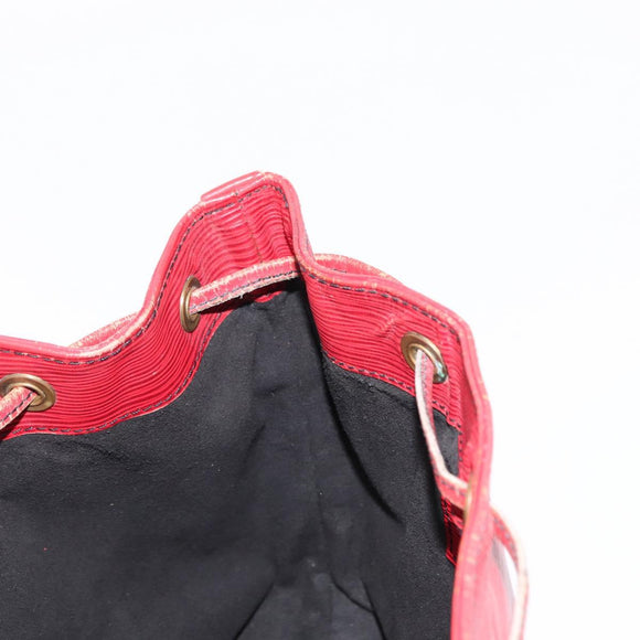 LOUIS VUITTON Epi Petit Noe Shoulder Bag Red M44107 LV Auth 146111