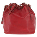 LOUIS VUITTON Epi Petit Noe Shoulder Bag Red M44107 LV Auth 146111-13