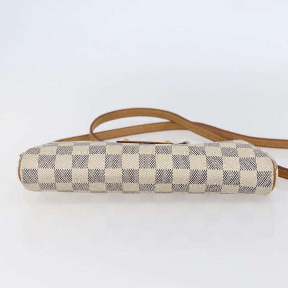 LOUIS VUITTON Damier Azur Eva Shoulder Bag 2way N55214 LV Auth 146116