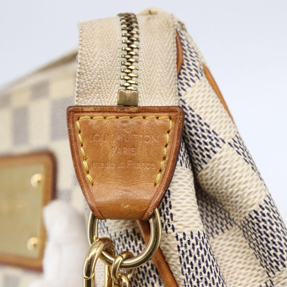 LOUIS VUITTON Damier Azur Eva Shoulder Bag 2way N55214 LV Auth 146116