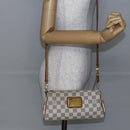 LOUIS VUITTON Damier Azur Eva Shoulder Bag 2way N55214 LV Auth 146116-23