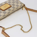 LOUIS VUITTON Damier Azur Eva Shoulder Bag 2way N55214 LV Auth 146116-7