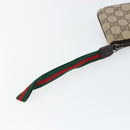 GUCCI GG Supreme Web Sherry Line Bag PVC Beige Silver 190553 0959 Auth 146121-8