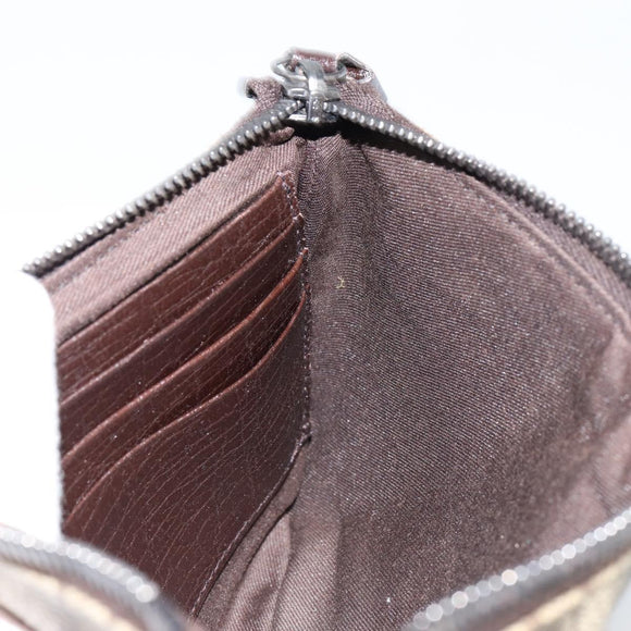 GUCCI GG Supreme Web Sherry Line Bag PVC Beige Silver 190553 0959 Auth 146121