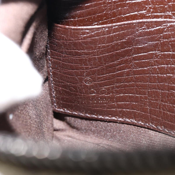 GUCCI GG Supreme Web Sherry Line Bag PVC Beige Silver 190553 0959 Auth 146121