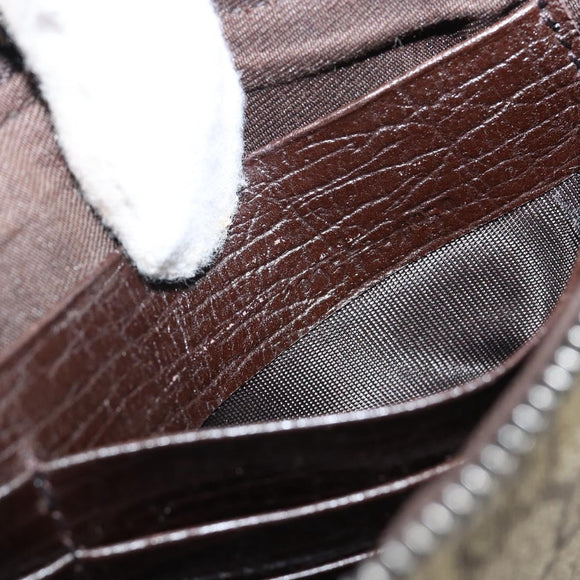 GUCCI GG Supreme Web Sherry Line Bag PVC Beige Silver 190553 0959 Auth 146121