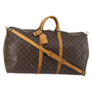 LOUIS VUITTON Monogram Keepall Bandouliere 60 Boston Bag M41412 LV Auth 146122-1