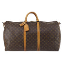 LOUIS VUITTON Monogram Keepall Bandouliere 60 Boston Bag M41412 LV Auth 146122-13