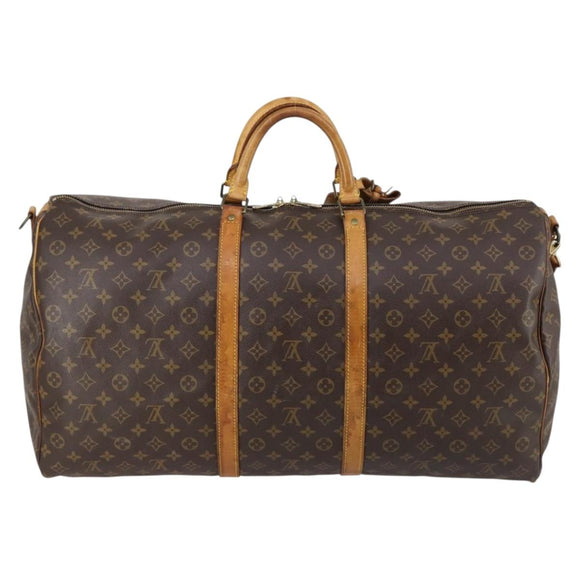 LOUIS VUITTON Monogram Keepall Bandouliere 60 Boston Bag M41412 LV Auth 146122