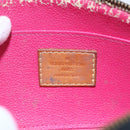 LOUIS VUITTON Multicolor Pochette Cosmetic Pouch Black M47355 LV Auth 146125-9