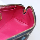 LOUIS VUITTON Multicolor Pochette Cosmetic Pouch Black M47355 LV Auth 146125-17