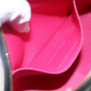 LOUIS VUITTON Multicolor Pochette Cosmetic Pouch Black M47355 LV Auth 146125-11