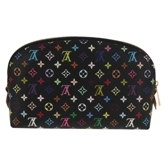 LOUIS VUITTON Monogram Multicolor Pochette Pouch Black M47355 LV Auth 146126V