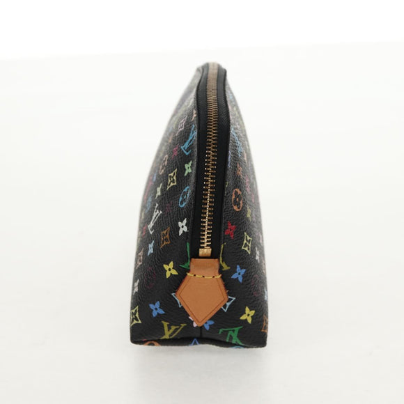 LOUIS VUITTON Monogram Multicolor Pochette Pouch Black M47355 LV Auth 146126V
