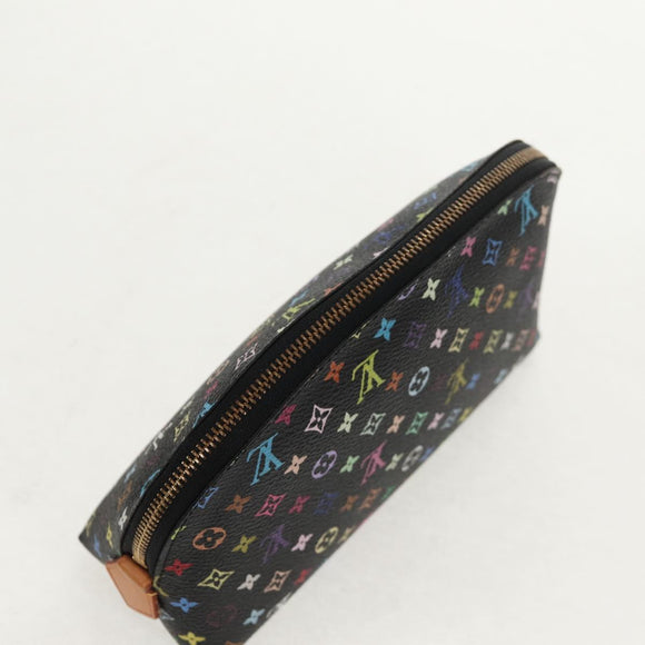 LOUIS VUITTON Monogram Multicolor Pochette Pouch Black M47355 LV Auth 146126V