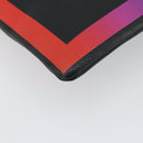 LOUIS VUITTON taiga rainbow Chain Pochette A4 Bag Black M30347 LV Auth 146128-16