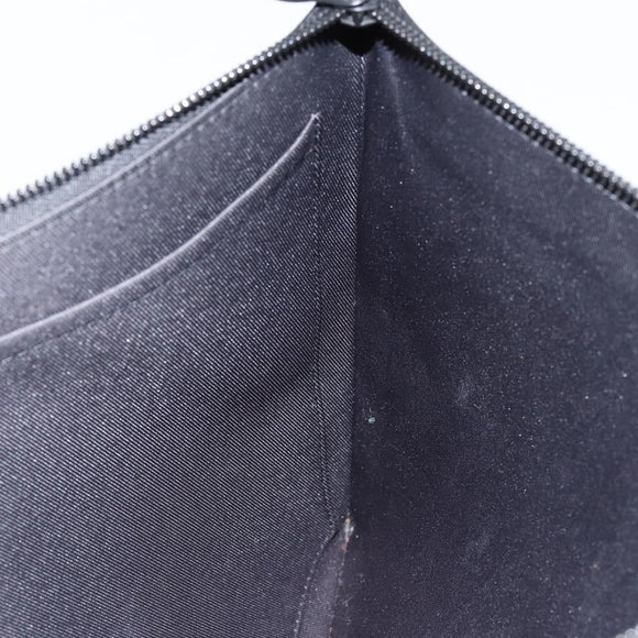 LOUIS VUITTON taiga rainbow Chain Pochette A4 Bag Black M30347 LV Auth 146128