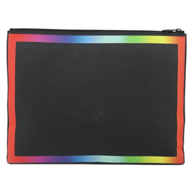 LOUIS VUITTON taiga rainbow Chain Pochette A4 Bag Black M30347 LV Auth 146128 - 0