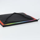 LOUIS VUITTON taiga rainbow Chain Pochette A4 Bag Black M30347 LV Auth 146128-5