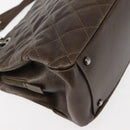 CHANEL Matelasse Chain Shoulder Bag Caviar Skin Brown CC Auth 146129-14