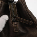 CHANEL Matelasse Chain Shoulder Bag Caviar Skin Brown CC Auth 146129-16