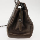 CHANEL Matelasse Chain Shoulder Bag Caviar Skin Brown CC Auth 146129-5