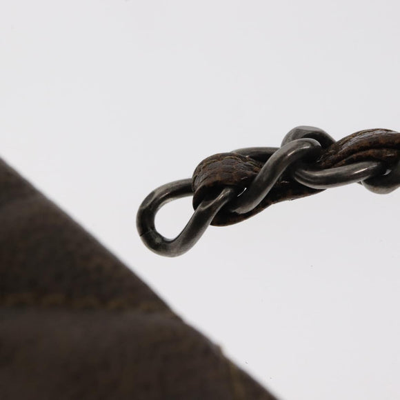 CHANEL Matelasse Chain Shoulder Bag Caviar Skin Brown CC Auth 146129