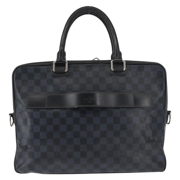 LOUIS VUITTON Damier Cobalt Porte Documents Business Bag N41347 LV Auth 146133