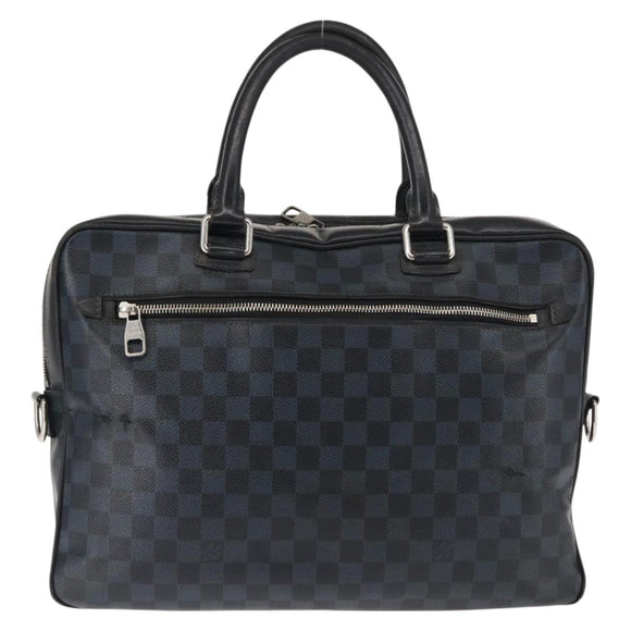 LOUIS VUITTON Damier Cobalt Porte Documents Business Bag N41347 LV Auth 146133