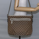 GUCCI GG Canvas Shoulder Bag outlet Beige Auth 146141-22
