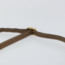 GUCCI GG Canvas Web Sherry Line Shoulder Bag PVC Leather Beige Red Auth 146142-8