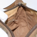 GUCCI GG Canvas Web Sherry Line Shoulder Bag PVC Leather Beige Red Auth 146143-19