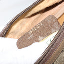 GUCCI GG Canvas Web Sherry Line Shoulder Bag PVC Leather Beige Red Auth 146143-23