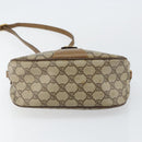 GUCCI GG Canvas Web Sherry Line Shoulder Bag PVC Leather Beige Red Auth 146143-9