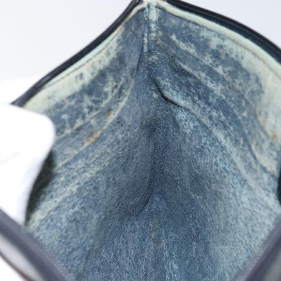 GUCCI GG Canvas Sherry Line Shoulder Bag PVC Leather Navy Red Auth 146144