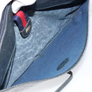 GUCCI GG Canvas Sherry Line Shoulder Bag PVC Leather Navy Red Auth 146144-11