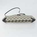 GUCCI GG Canvas Sherry Line Shoulder Bag PVC Leather Navy Red Auth 146144-5