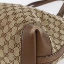 GUCCI GG Canvas Tote Bag Beige Auth 146146-9