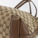 GUCCI GG Canvas Tote Bag Beige Auth 146146-15