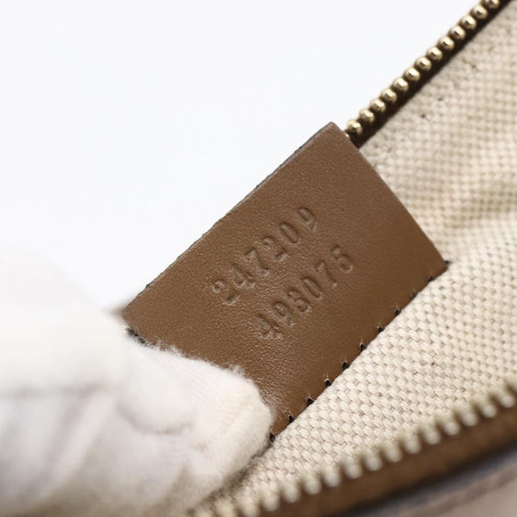 GUCCI GG Canvas Tote Bag Beige Auth 146146