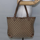 GUCCI GG Canvas Tote Bag Beige Auth 146146-22