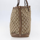 GUCCI GG Canvas Tote Bag Beige Auth 146146-3