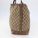 GUCCI GG Canvas Tote Bag Beige Auth 146146-4