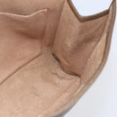 GUCCI GG Supreme Web Sherry Line Clutch Bag PVC Leather Beige Red Auth 146147-15