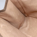 GUCCI GG Supreme Web Sherry Line Clutch Bag PVC Leather Beige Red Auth 146147-16