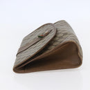 GUCCI GG Supreme Web Sherry Line Clutch Bag PVC Leather Beige Red Auth 146147-4