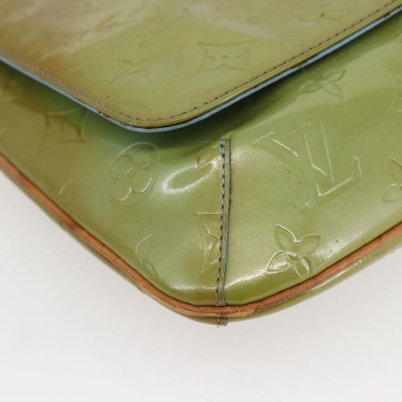 LOUIS VUITTON Monogram Vernis Thompson Street Bag Baby Blue M91009 Auth 146149