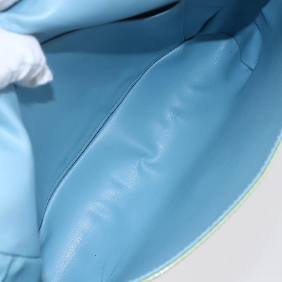 LOUIS VUITTON Monogram Vernis Thompson Street Bag Baby Blue M91009 Auth 146149