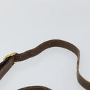 GUCCI GG Canvas Web Sherry Line Shoulder Bag PVC Leather Beige Red Auth 146150-8